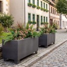 Plantekasse RECTANGULAR i sort stål thumbnail